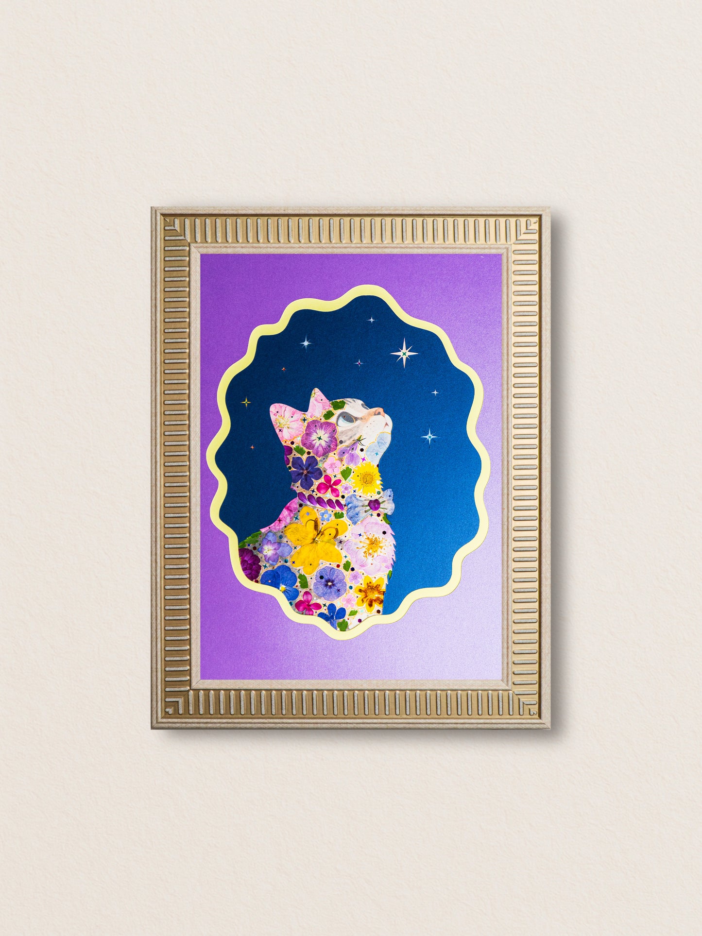 Dreamer Cat: Night Bloom 8.3″×11.7″