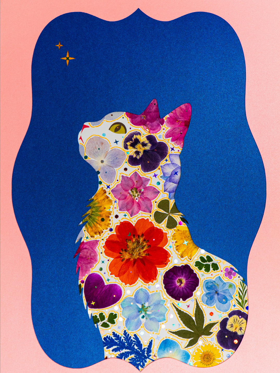 Sky Cat: Stellar Perennial 8.3″×11.7″
