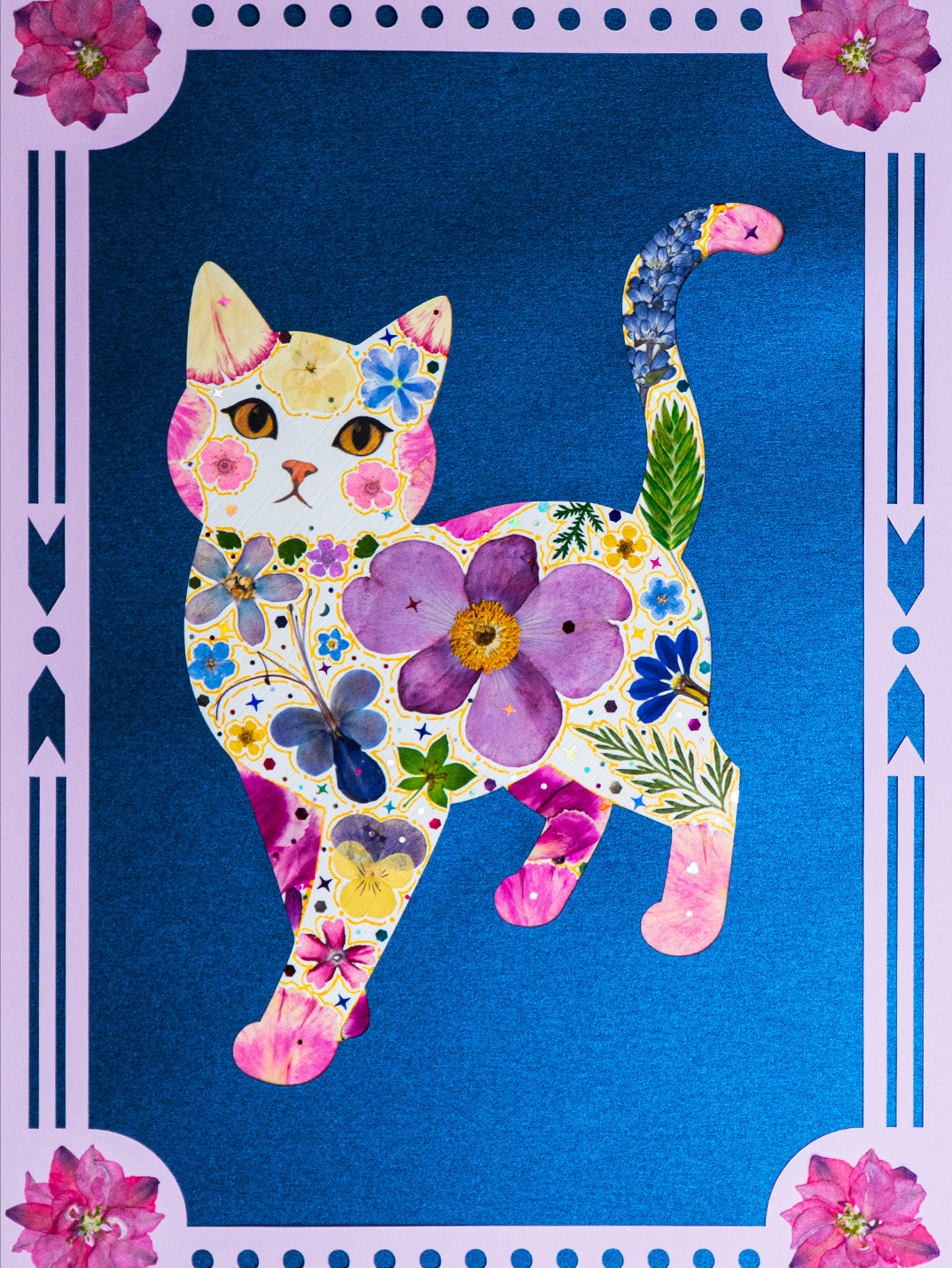 Strolling Cat: Silent Opera 8.3″×11.7″