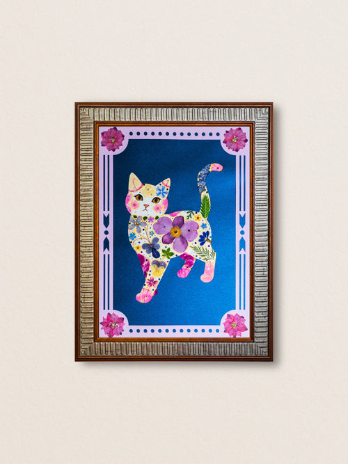 Strolling Cat: Silent Opera 8.3″×11.7″