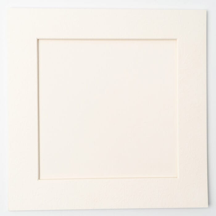 Elegant blank frame included in the serenity bloom pressed flower kit – ready for your floral creation