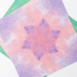 multiple mandala layout sheets inside Serenity Bloom pressed flower kit – find your floral flow