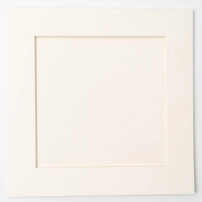 Empty display frame included in serenity light pressed flower kit – simple and soft for your artwork