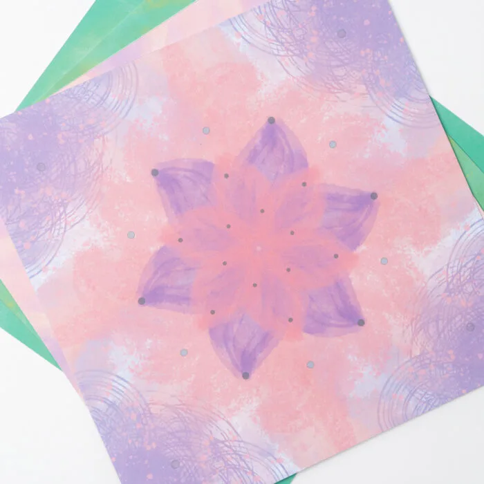 Assorted mandala templates from serenity light pressed flower kit – pastel-based and ready to begin