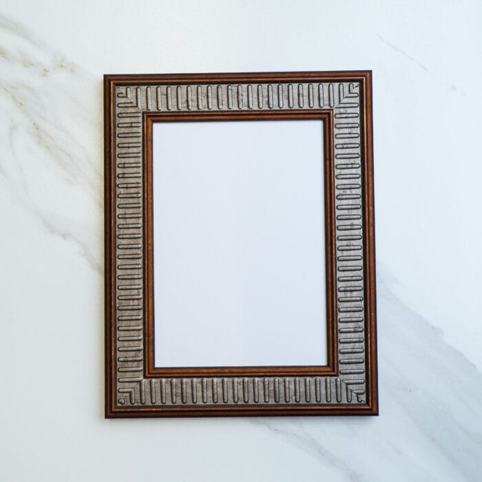 Black photo frame front view for pressed flower art