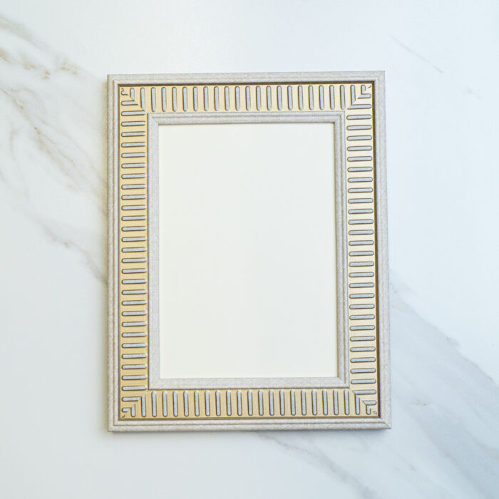 White photo frame front view for pressed flower art